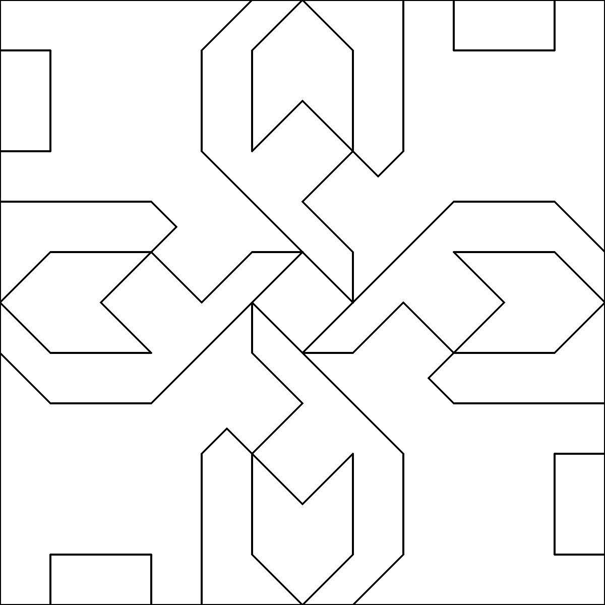 Pattern 132, Scottie Dogs barn quilt pattern thumbnail